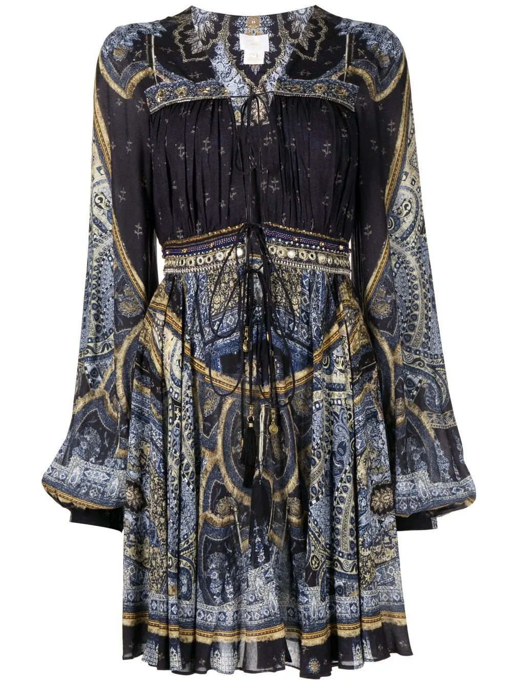 

Camilla printed shift dress - Blue