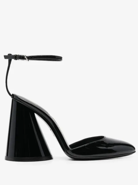 The Attico pointed-toe leather pumps