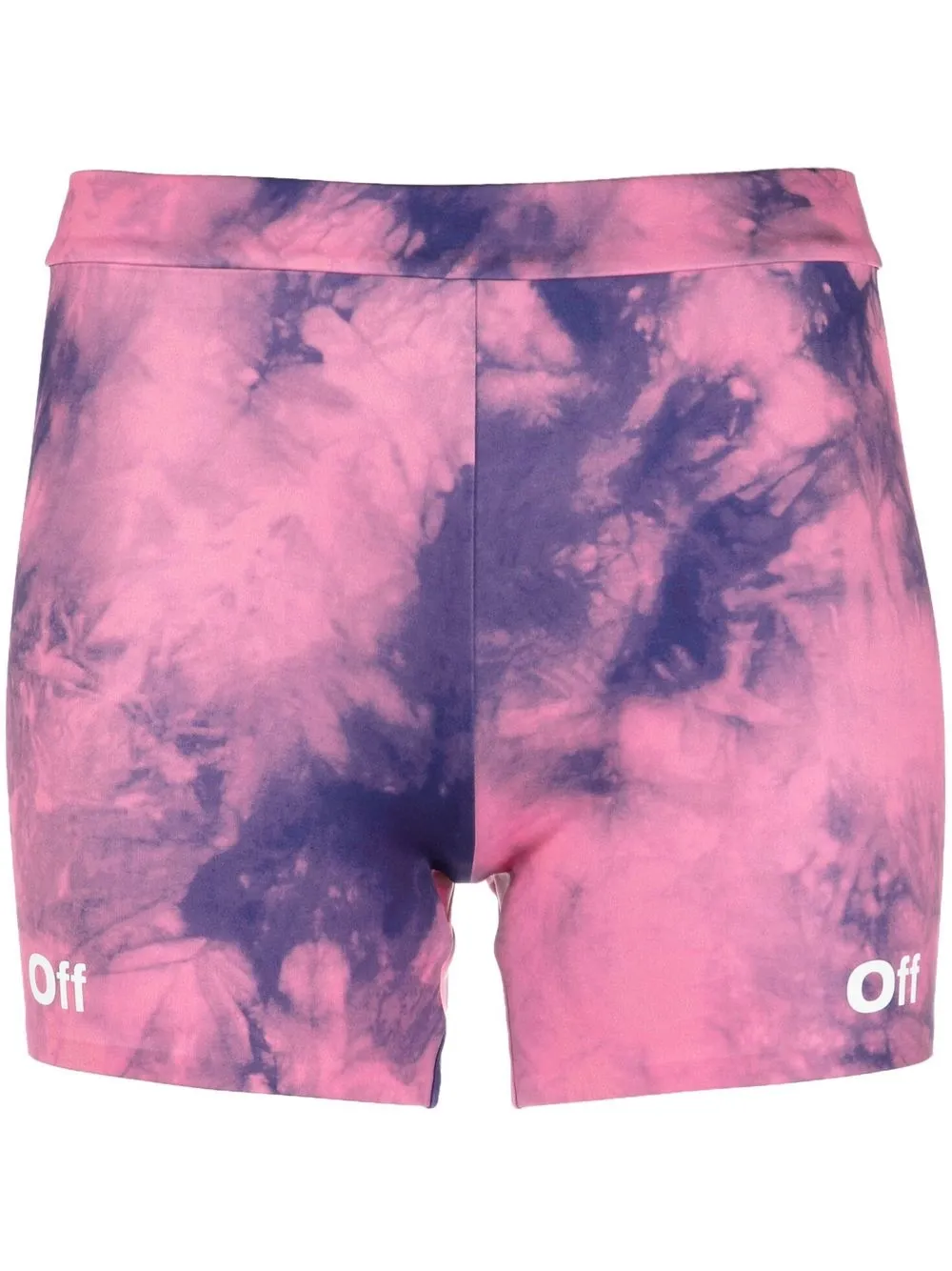 Off-White logo-print tie-dye Shorts - Farfetch