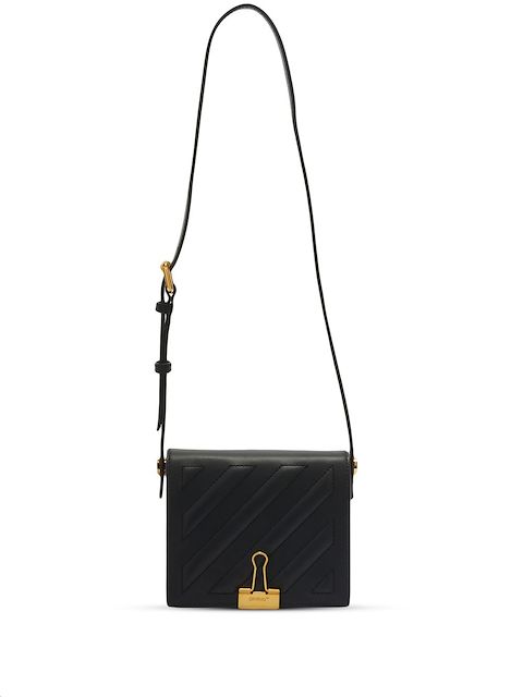 Off-White Diag stripe-embroidered crossbody bag
