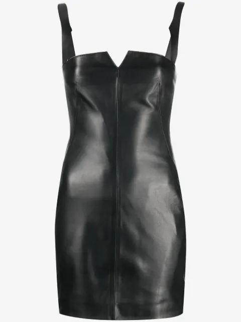 Off-White leather mini dress
