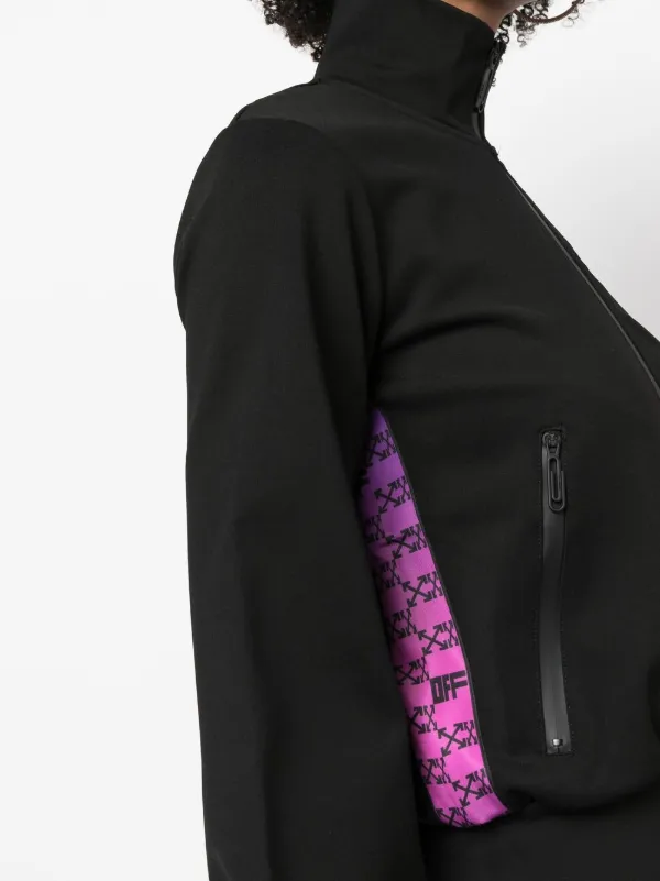 Off-White monogram-band Track Jacket | Black | FARFETCH