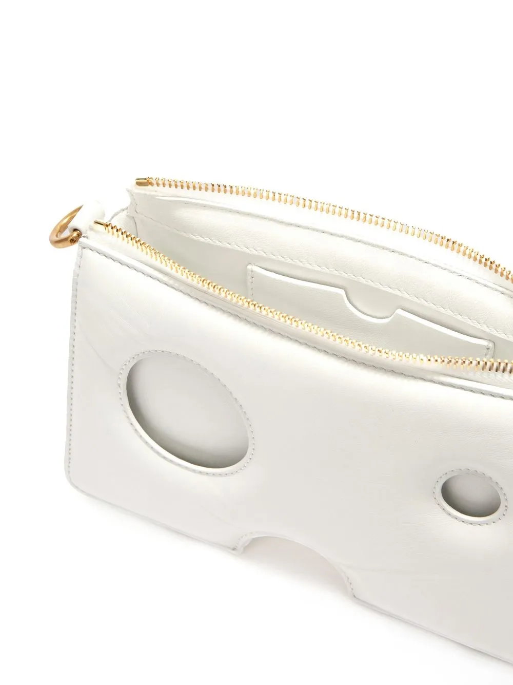 Off-White Burrow Zipped Pouch | White | FARFETCH GR