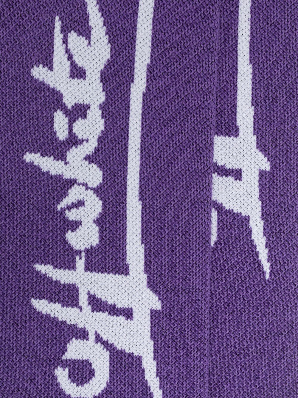 Off-White Sokken met intarsia logo - Paars