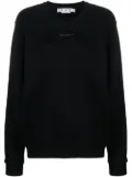 Off-White signature Arrows tie-dye crewneck sweatshirt - Black