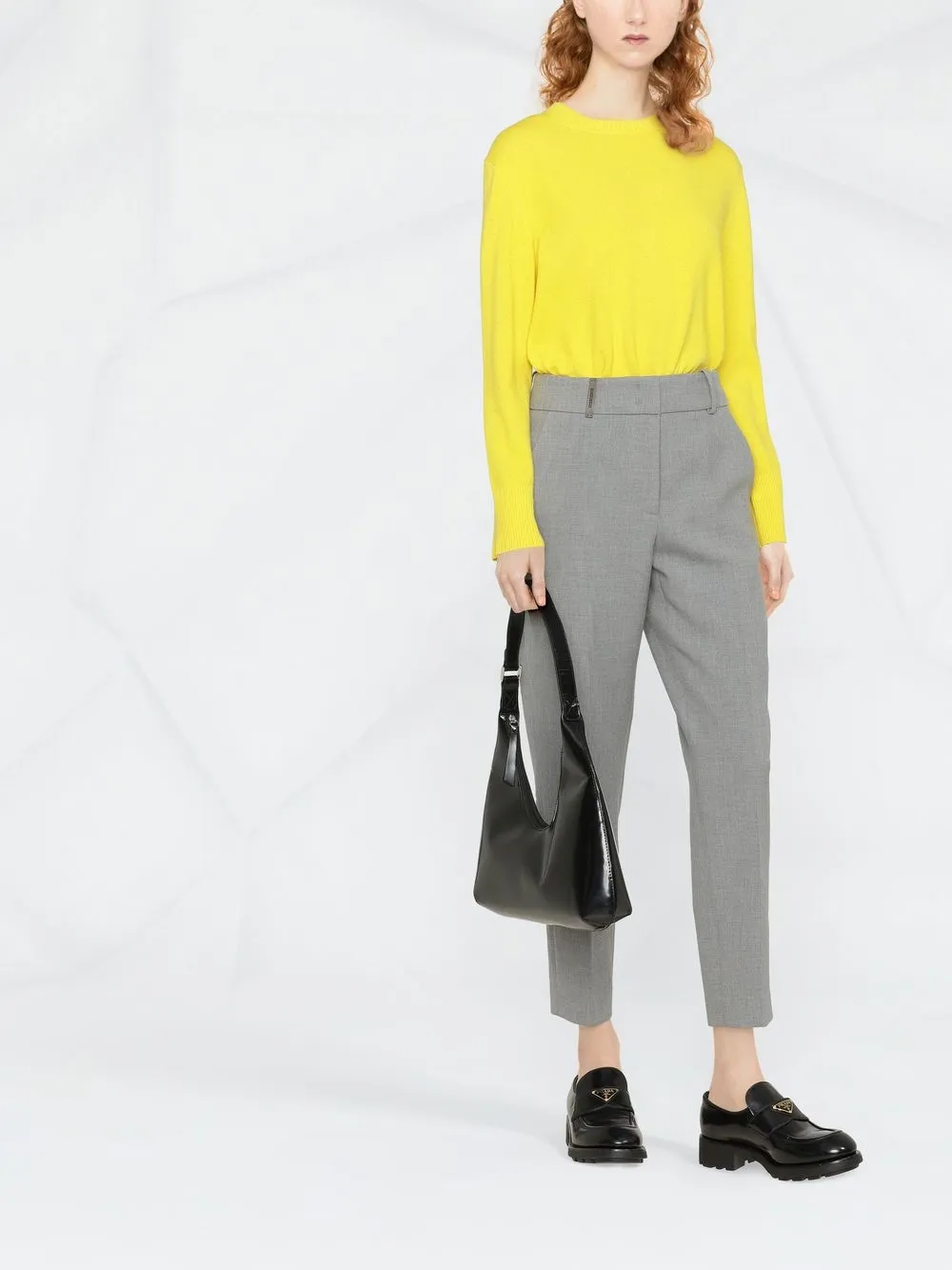 Peserico Cropped pantalon - Grijs