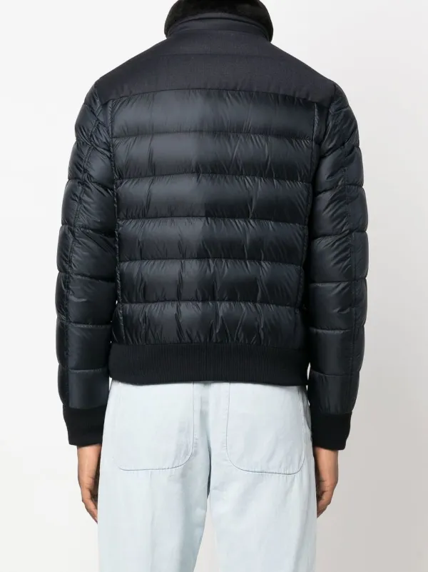 【MOORER】Dark Blue Down Jacket MOORER DOWN JACKET BRETT Uomo Blu | Mascheroni Store