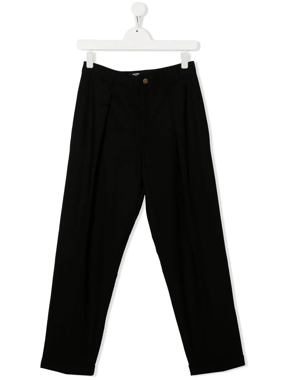 

Balmain Kids TEEN high-waisted virgin-wool trousers - Black