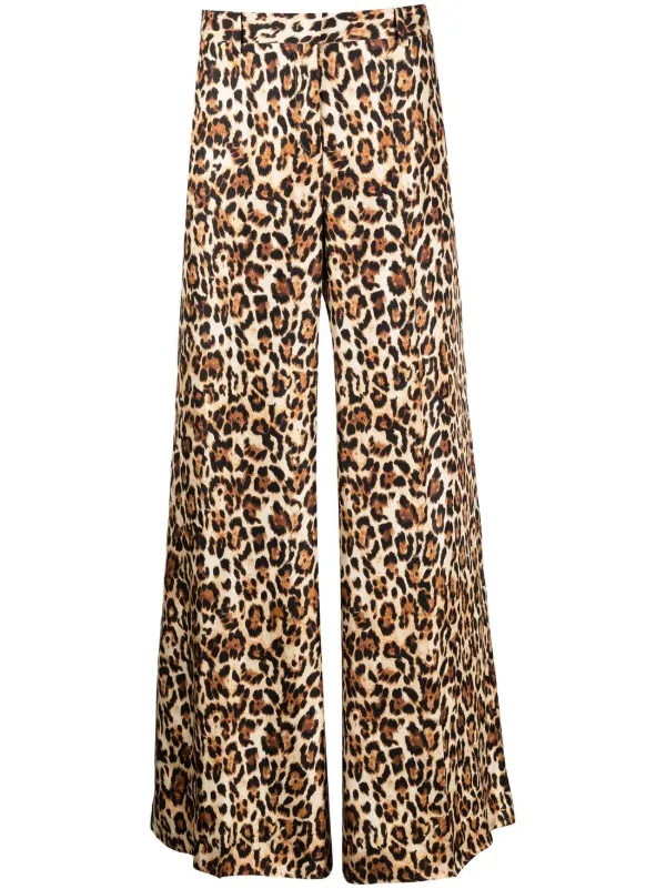 Alberto Biani animal-print four-pocket Palazzo Pants - Farfetch Alberto Biani animal-print four-pocket Palazzo Pants - Farfetch