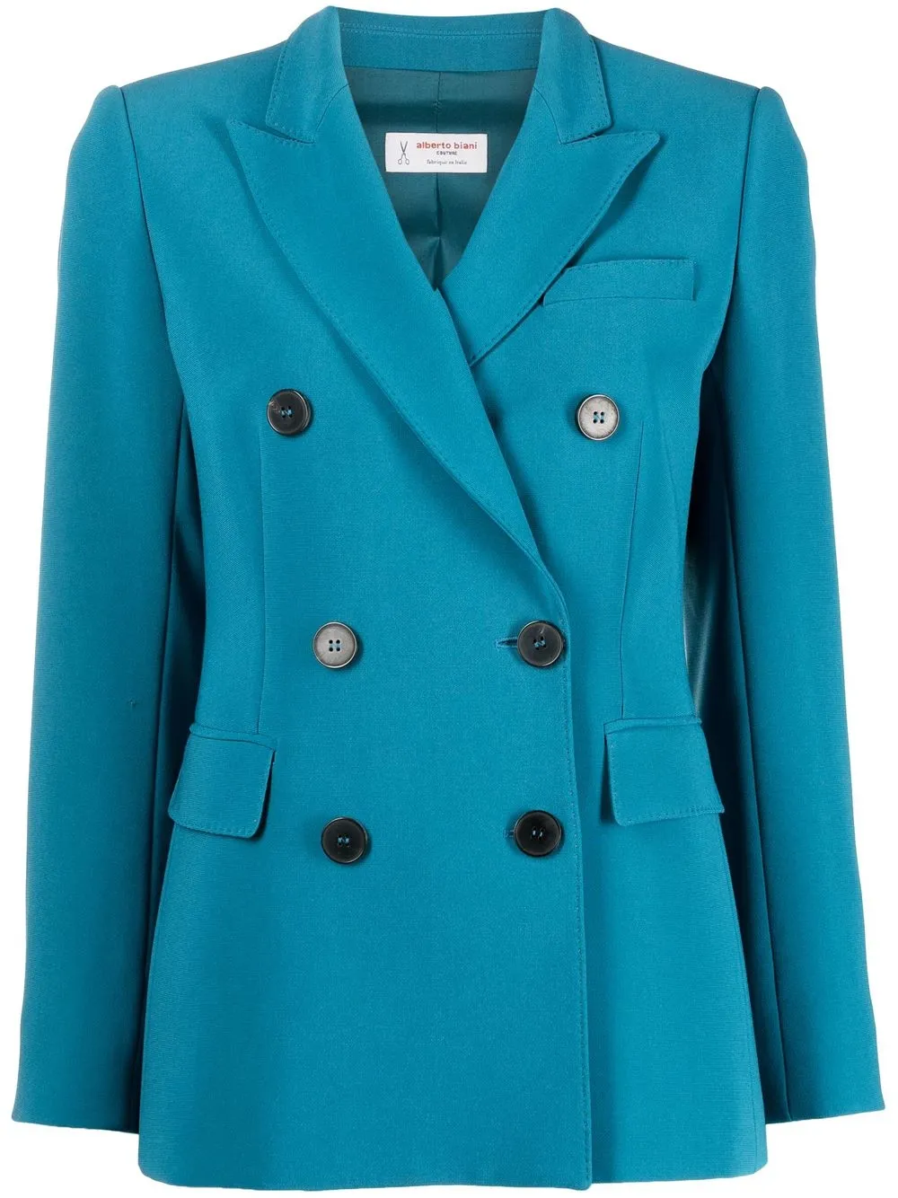 

Alberto Biani blazer con solapas de pico y doble botonadura - Azul