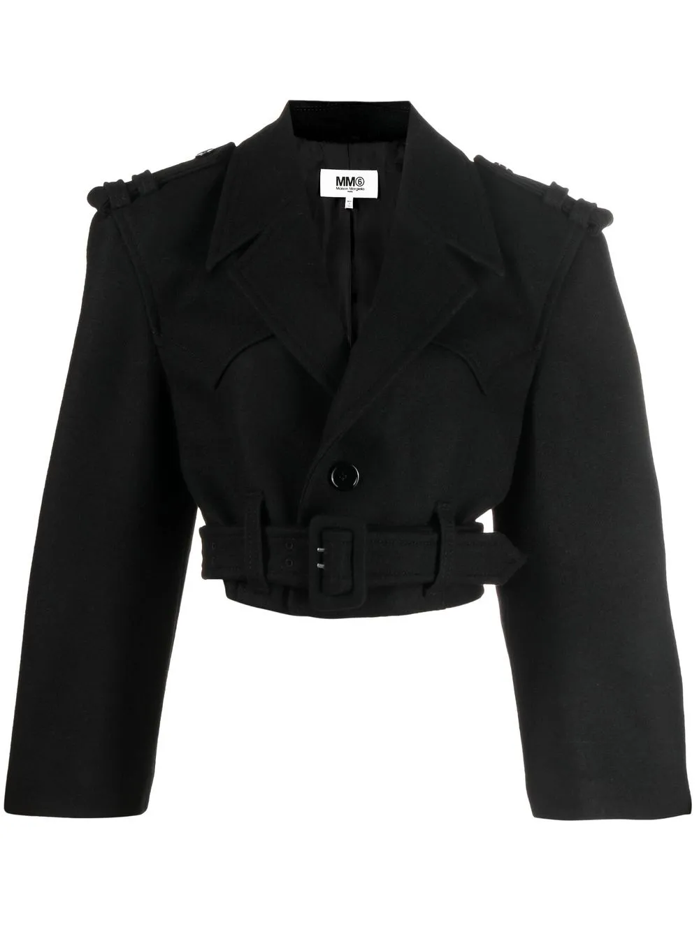 MM6 Maison Margiela single-breasted Cropped Jacket - Farfetch