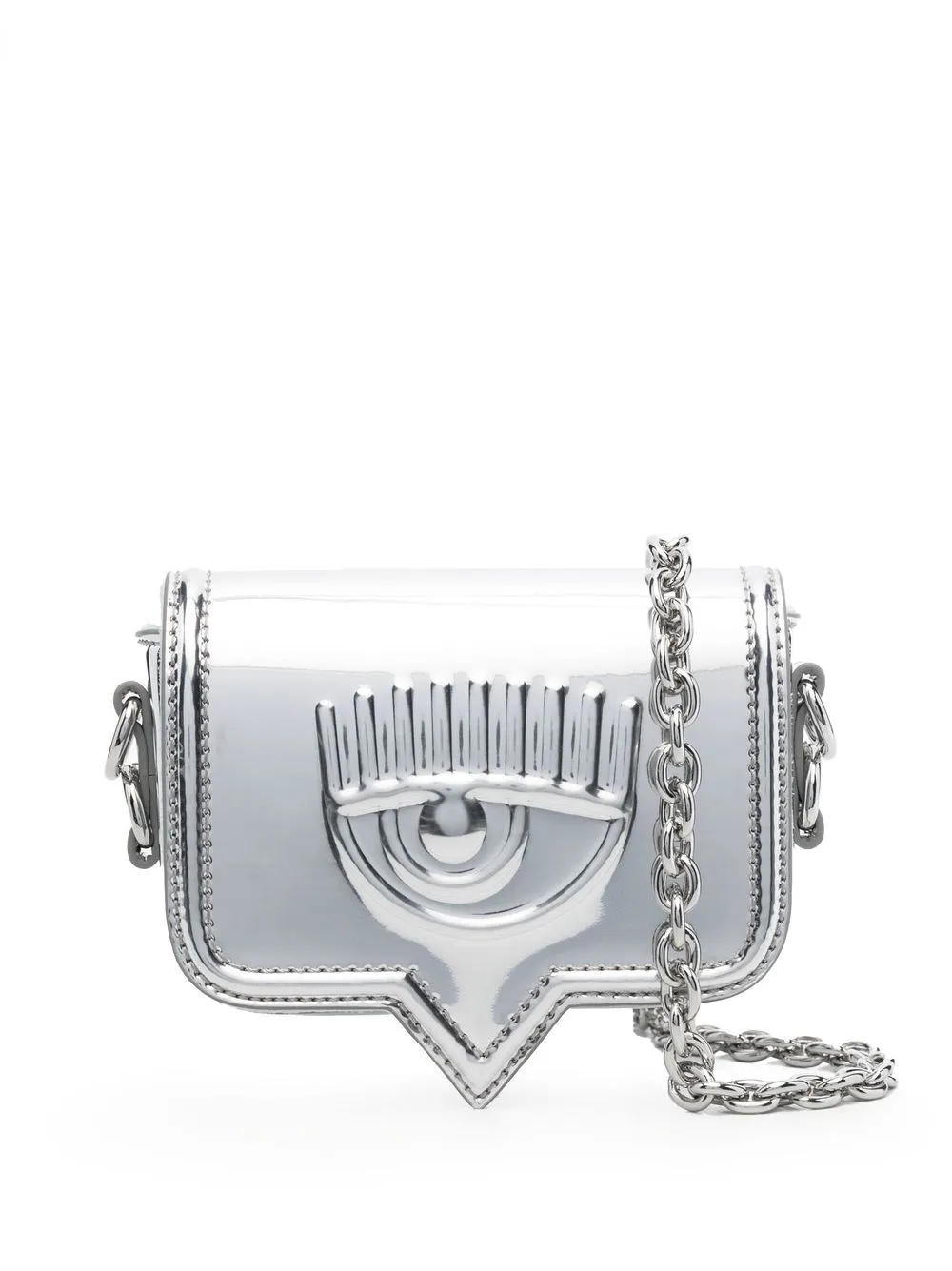 

Chiara Ferragni Eyelike-motif belt bag - Silver