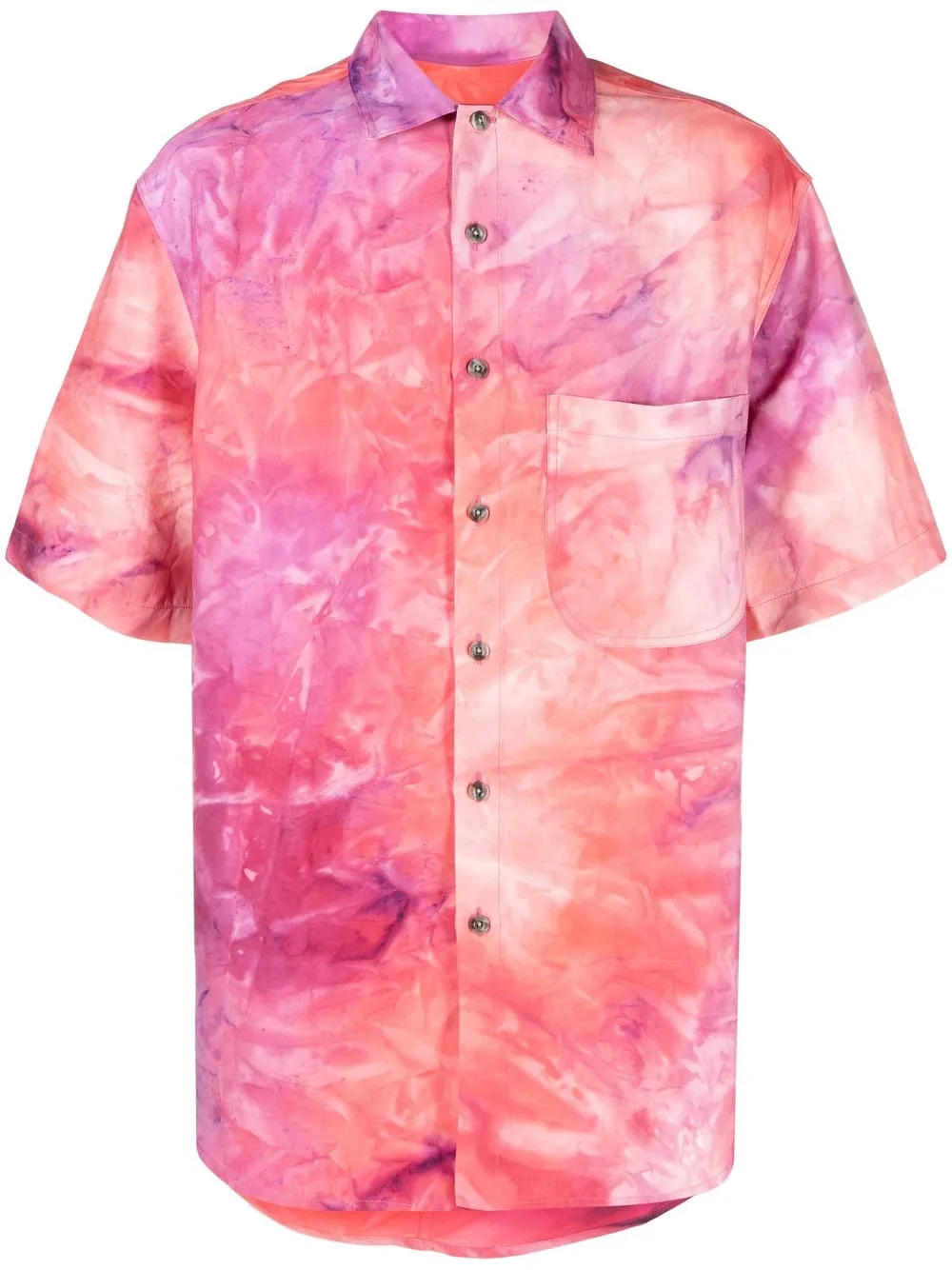 

Song For The Mute camisa con estampado tie-dye - Rosado