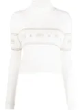 Chiara Ferragni graphic-intarsia jumper - Neutrals