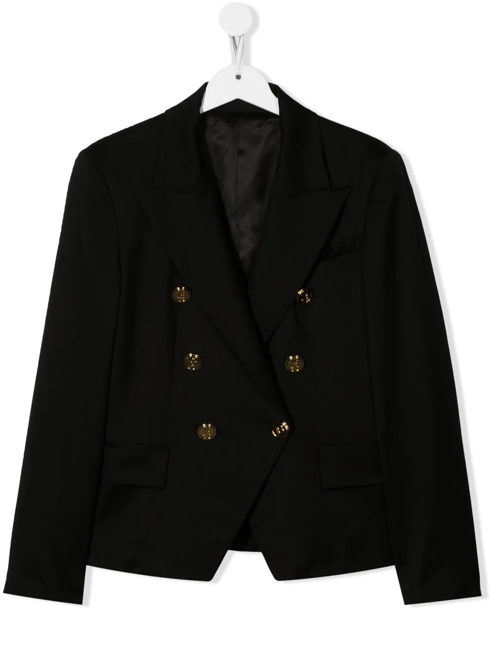 

Balmain Kids blazer con doble botonadura - Negro