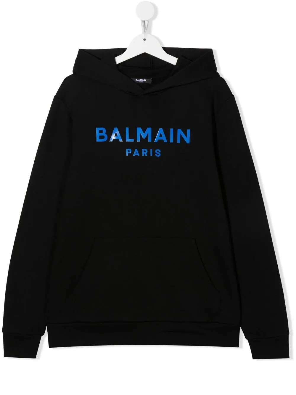 

Balmain Kids hoodie con logo estampado - Negro