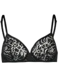 ERES floral-lace detail bra - Black