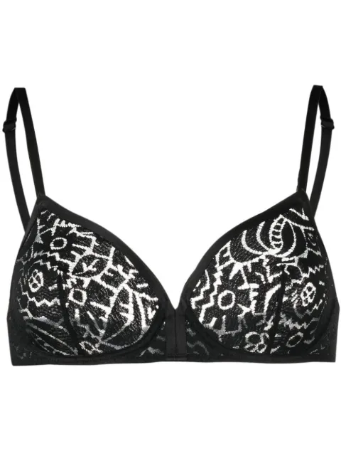 ERES floral-lace detail bra