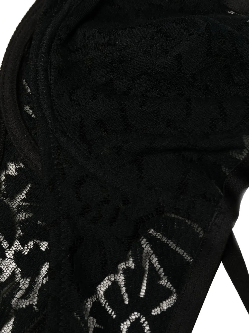 Floral-Lace Detail Bra