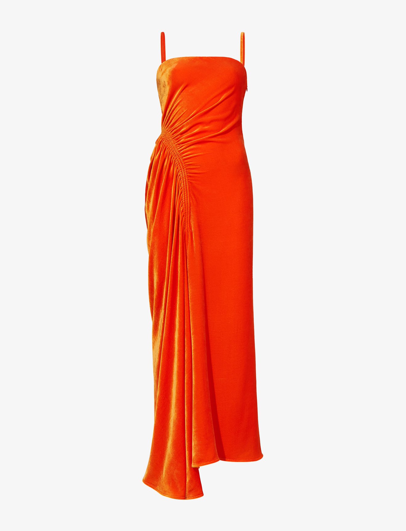 Silk Viscose Velvet Gathered Dress #4