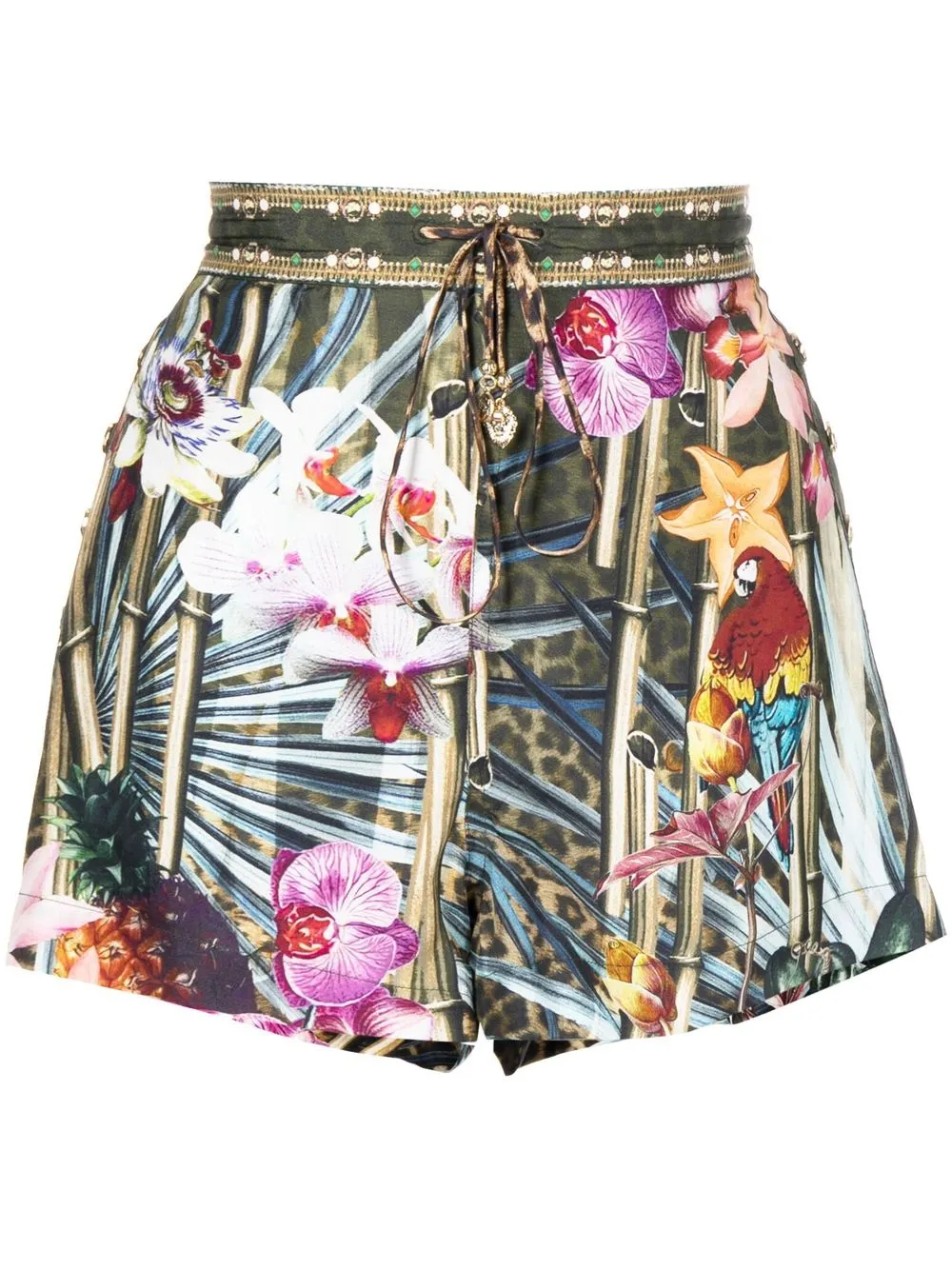 

Camilla shorts utility con estampado floral - Multicolor