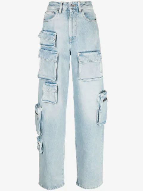 Off-White jeans cargo con bolsillos