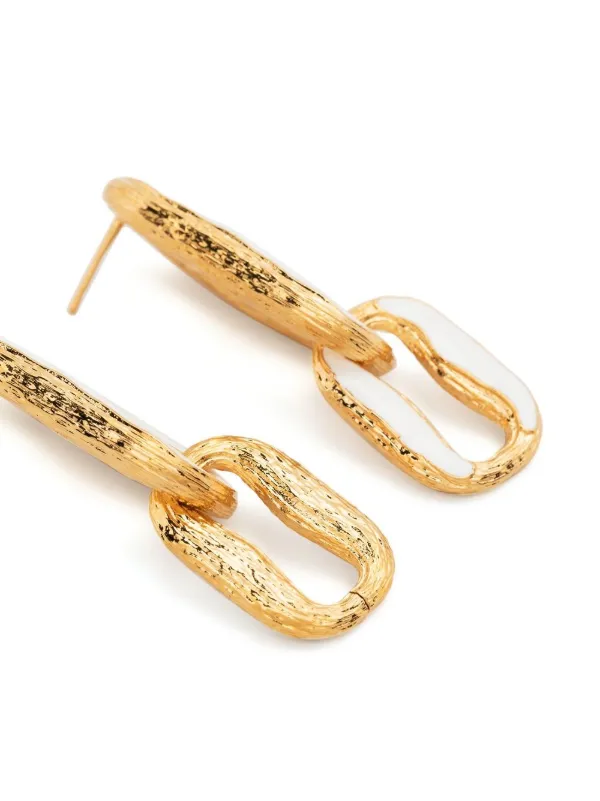 Off-White オフホワイト ドロップ ピアス | ゴールドトーン | FARFETCH JP