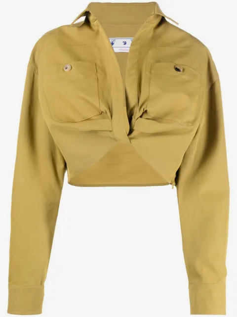 Off-White camisa cargo con detalle retorcido