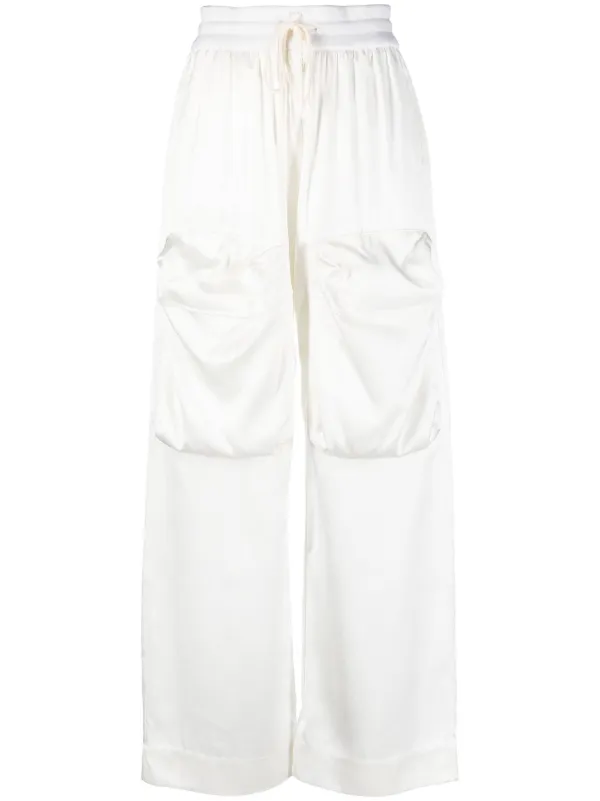 ★Off-White★ Duchess Cargo Pants White OWCF013F22FAB0020100 Off-White Duchesse Cargo Trousers | White | FARFETCH