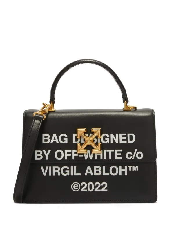 Off-White Women's Jitney 1.4 Leather Top Handle Bag