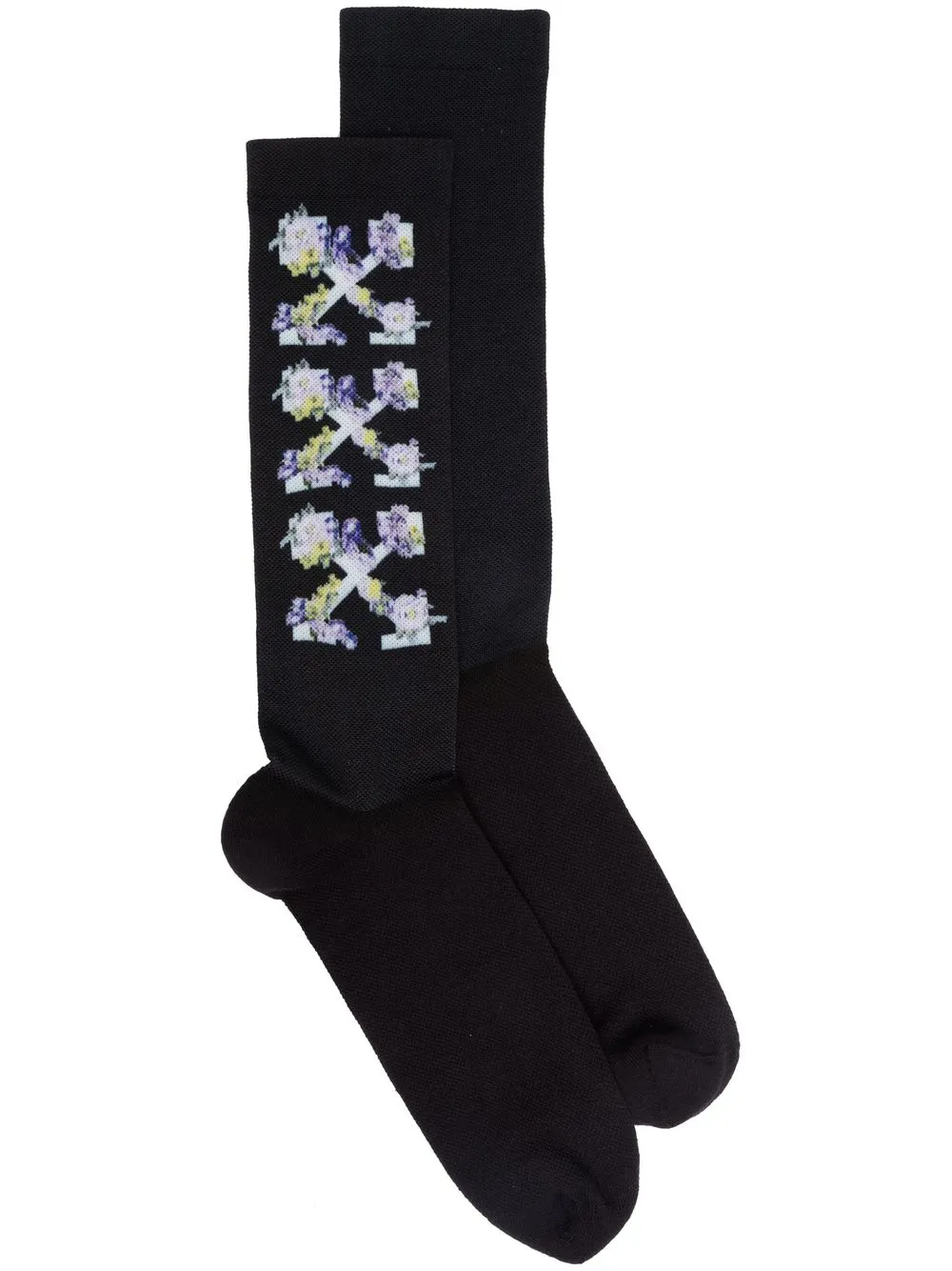 

Off-White calcetines Flower Arrow - Negro