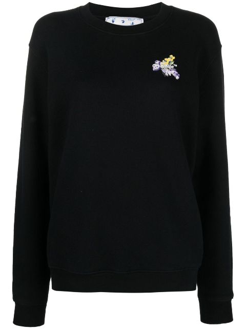 Off-White Floral Arrows crew-neck sweatshirt Women