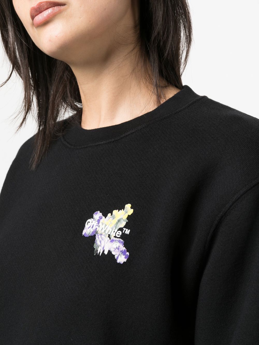 Floral Arrows crew-neck sweatshirt