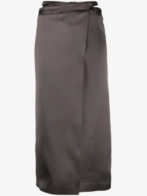 Off-White high-waisted wrap midi skirt