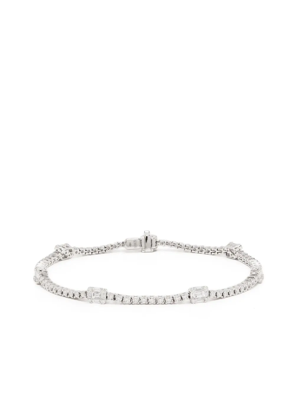 

PONTE VECCHIO 18kt white gold diamond tennis bracelet - Silver