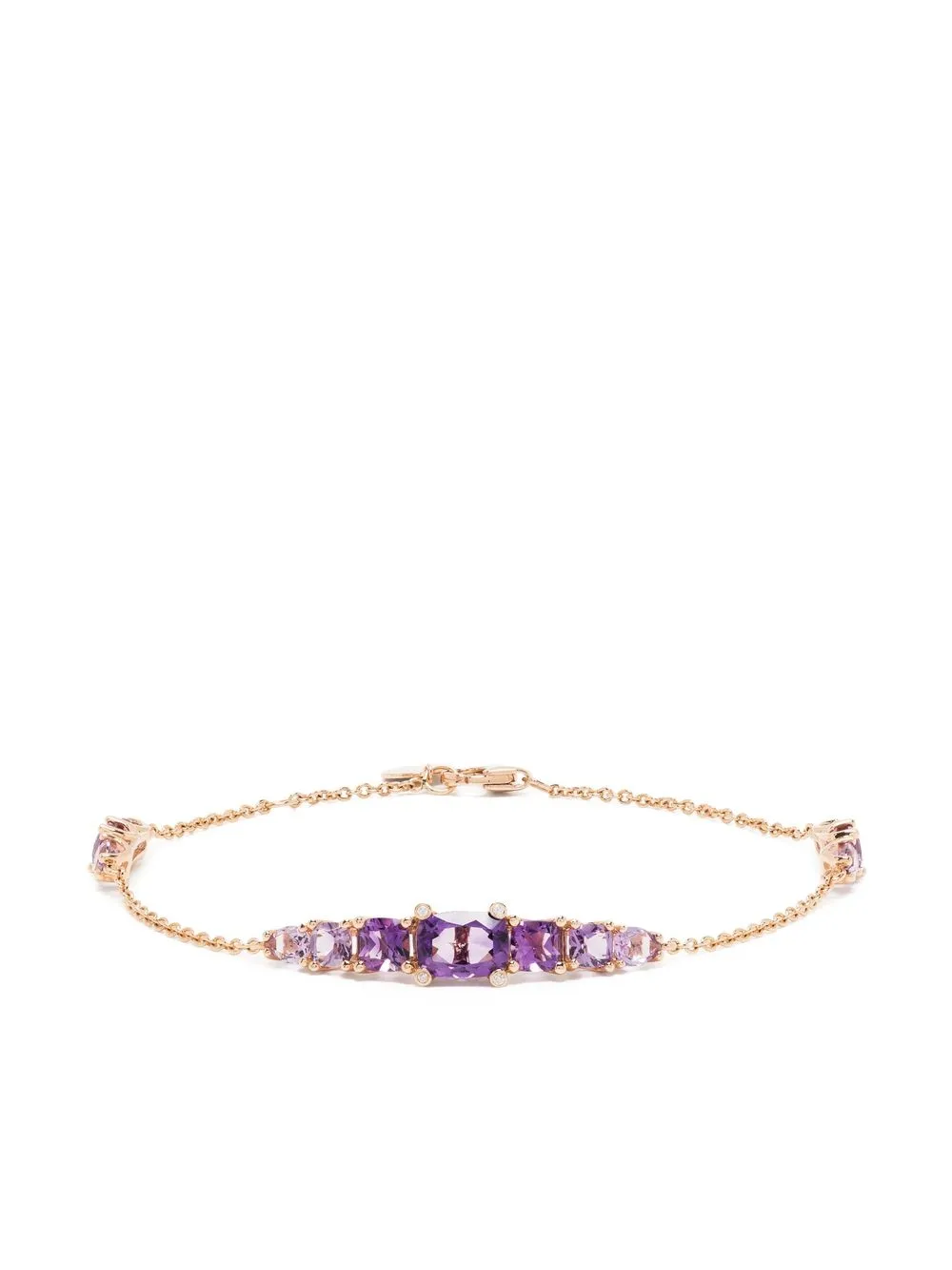 

PONTE VECCHIO 18kt rose gold Iris amethyst and diamond bracelet - Pink