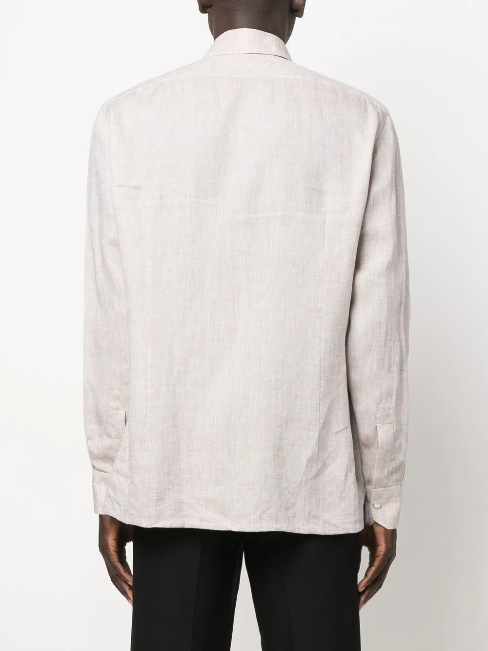 kiton 口袋亚麻衬衫 图 4