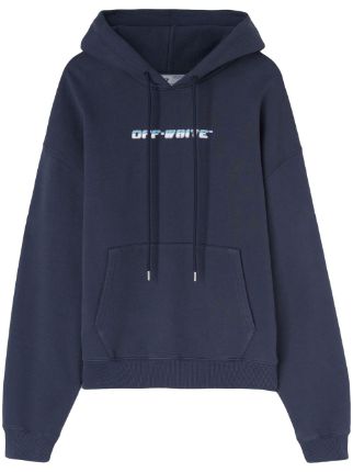 Off white store hoodie navy