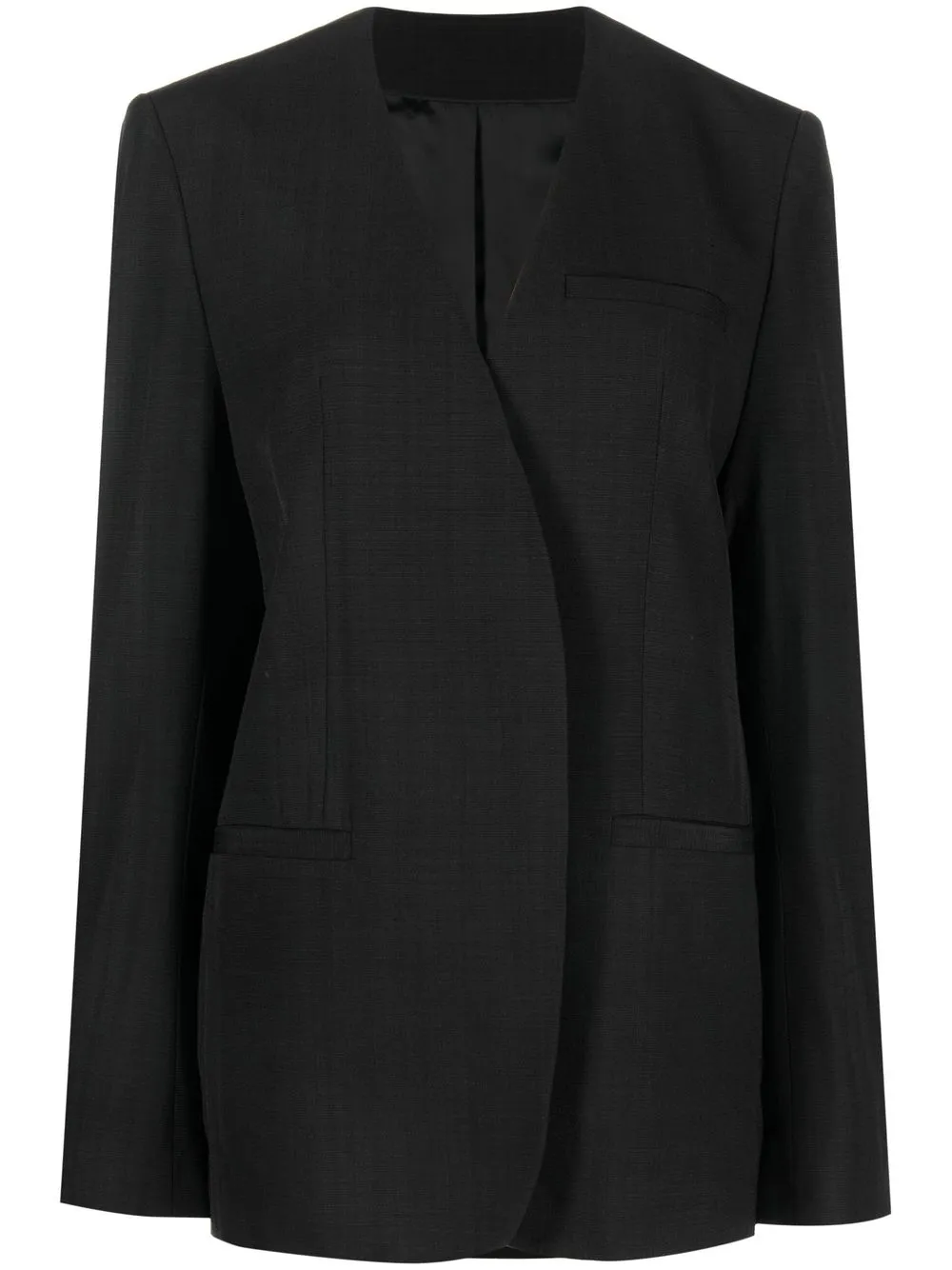 

TOTEME blazer con dobladillo redondeado - Negro