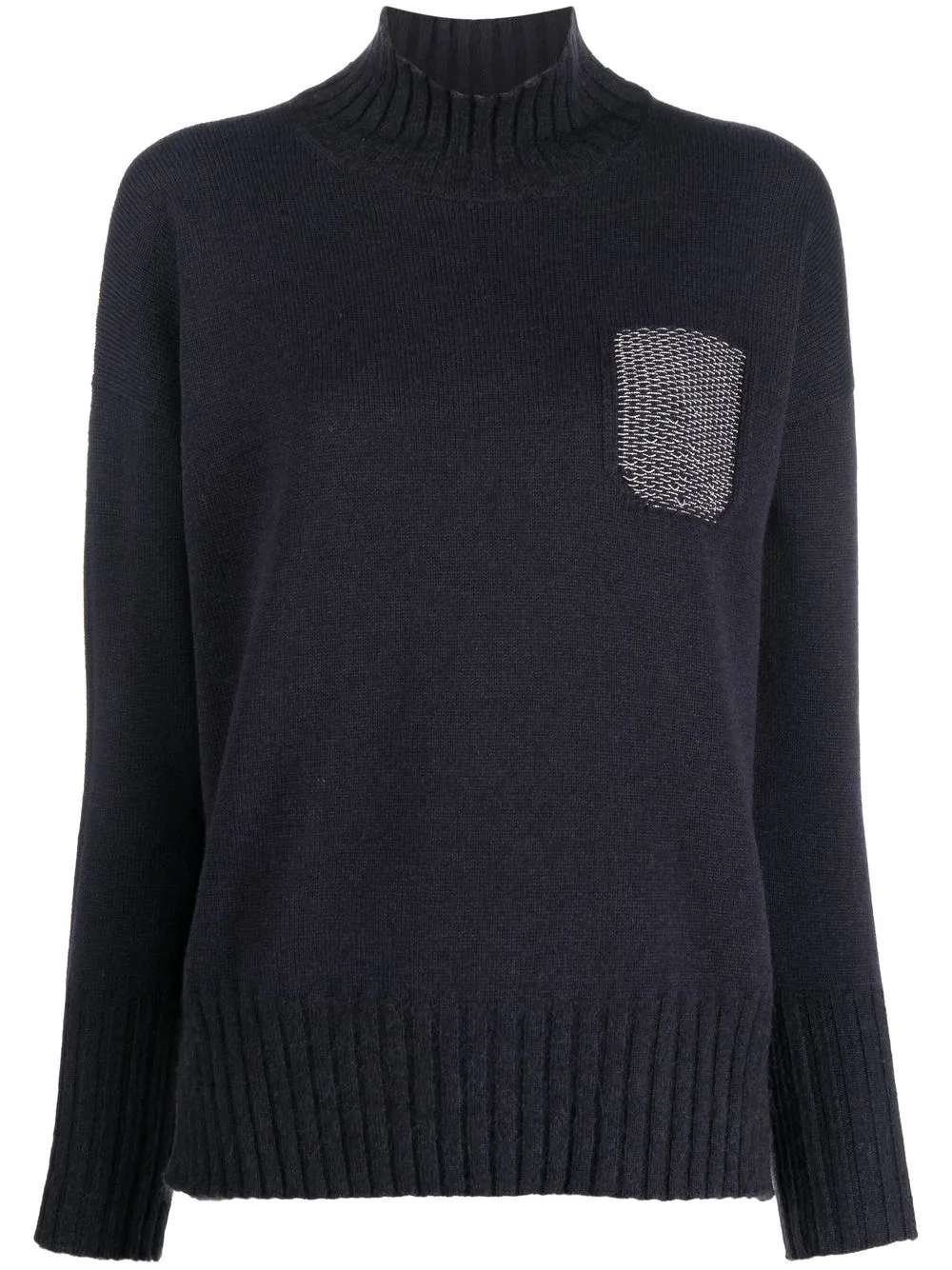 

Peserico chest-pocket knitted jumper - Blue