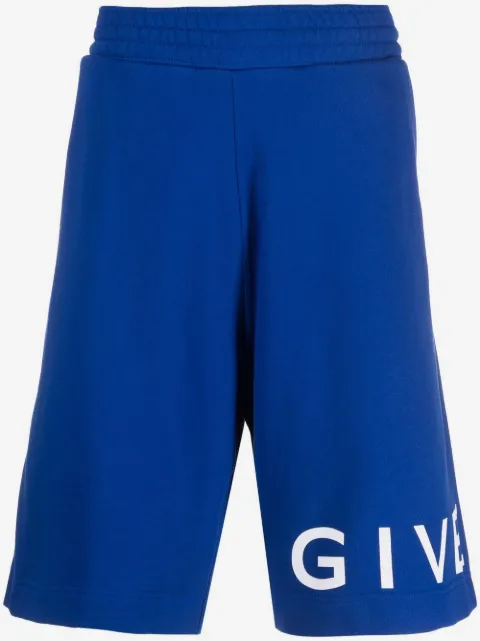 Givenchy logo-print knee-length track shorts
