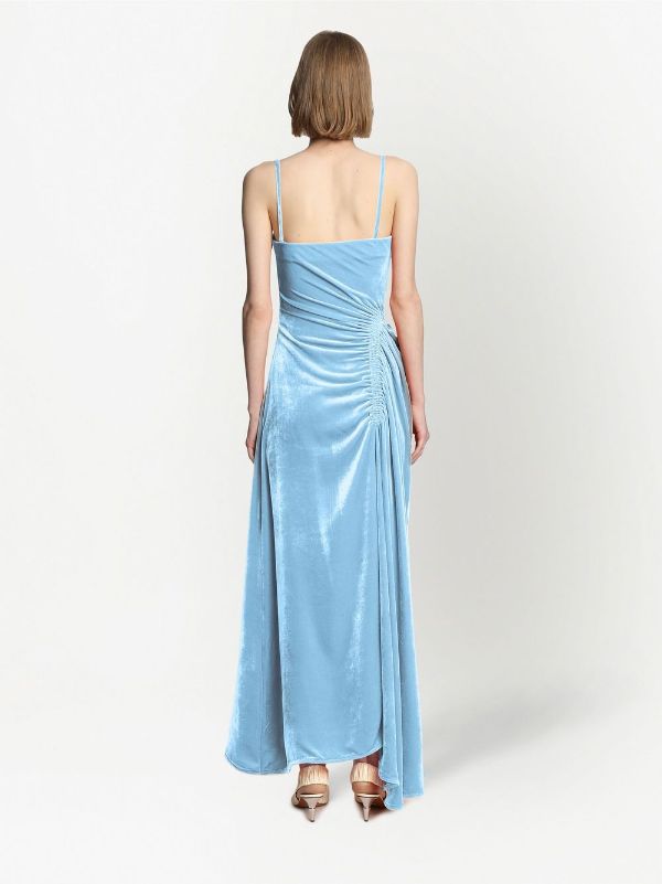 Proenza Schouler Gathered Velvet Gown Farfetch