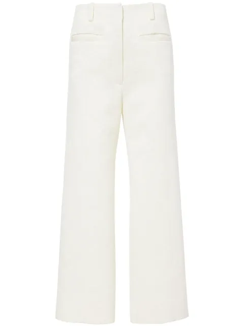 Proenza Schouler cotton wool jacquard trousers