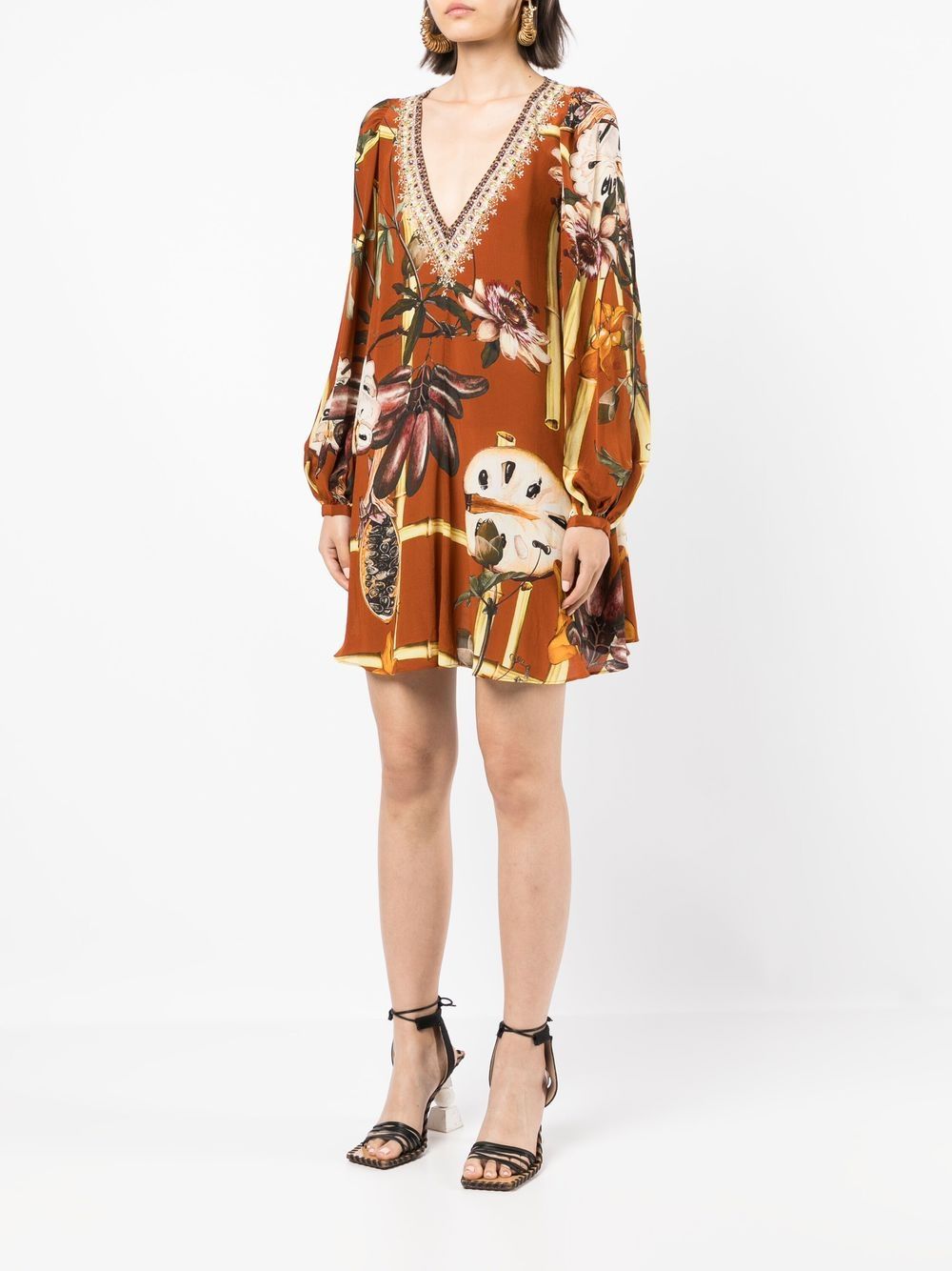 Camilla Garden Of Eve-print Mini Dress - Farfetch