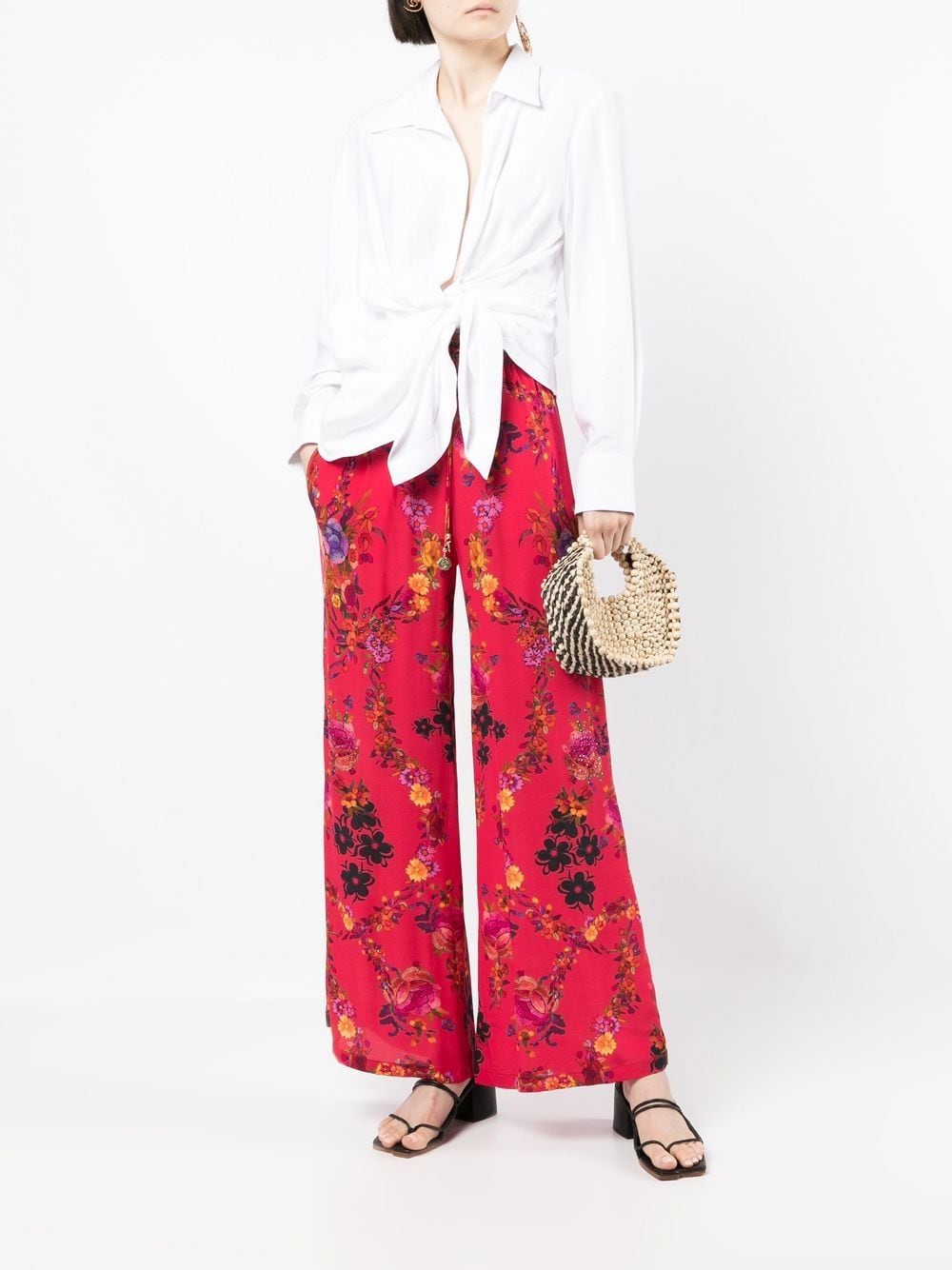 Camilla View From The Veil floral-print Silk Pants - Farfetch