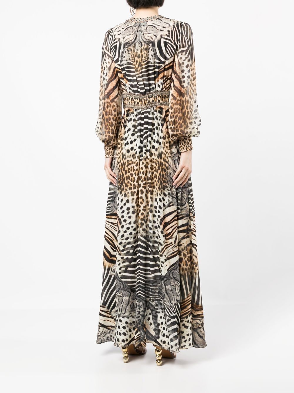 Monogram Studio Giraffe Maxi Dress size Medium