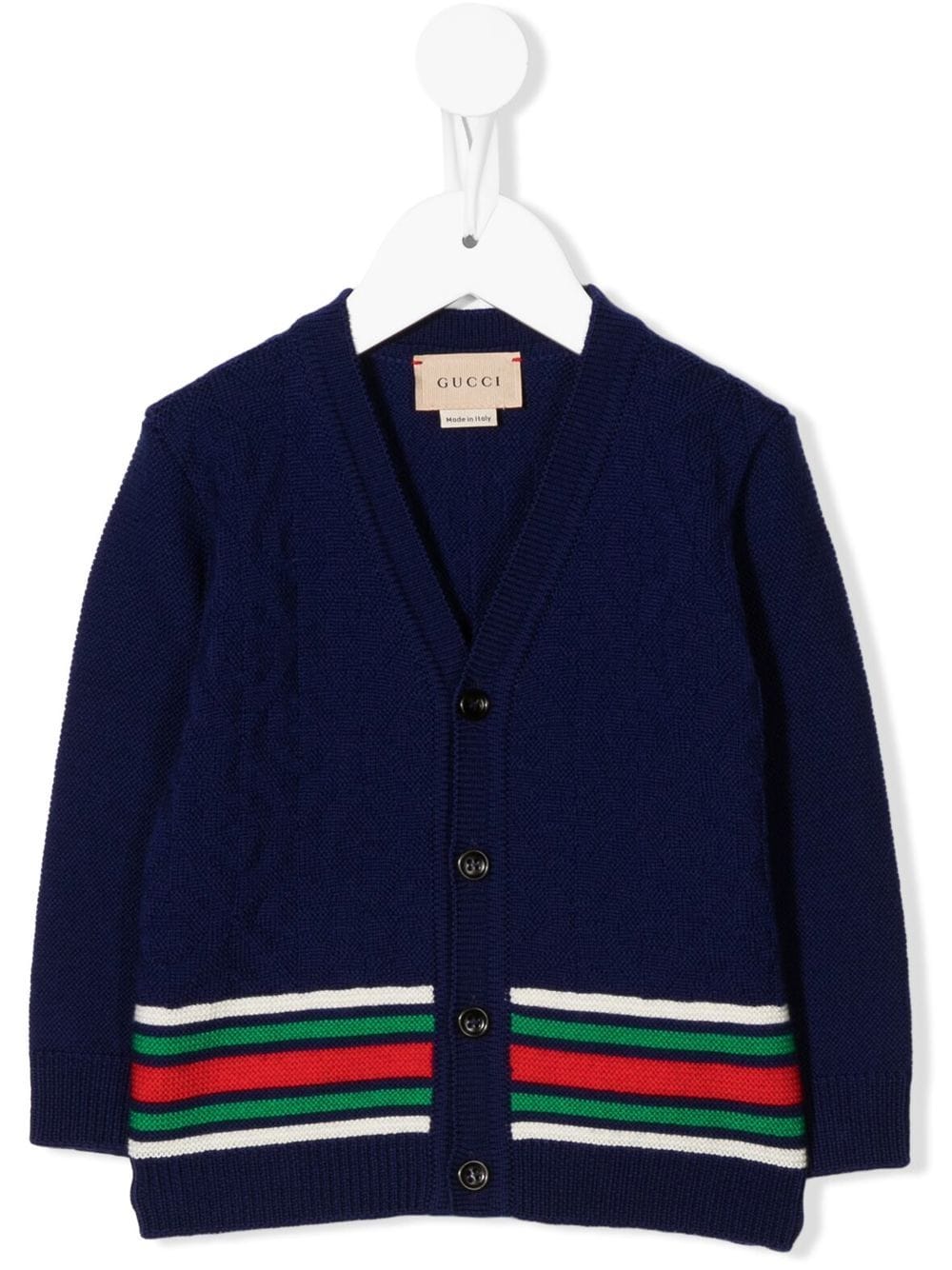 Gucci Kids グッチ・キッズ ウェブインターシャ カーディガン - Farfetch