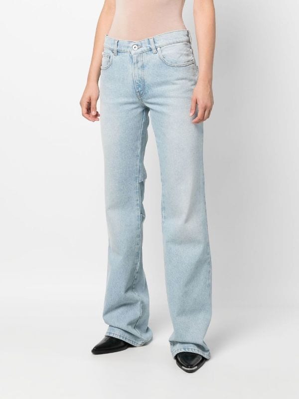 Off-White Bleach Baby Flared Jeans