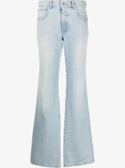 Off-White Bleach Baby baggy flared jeans