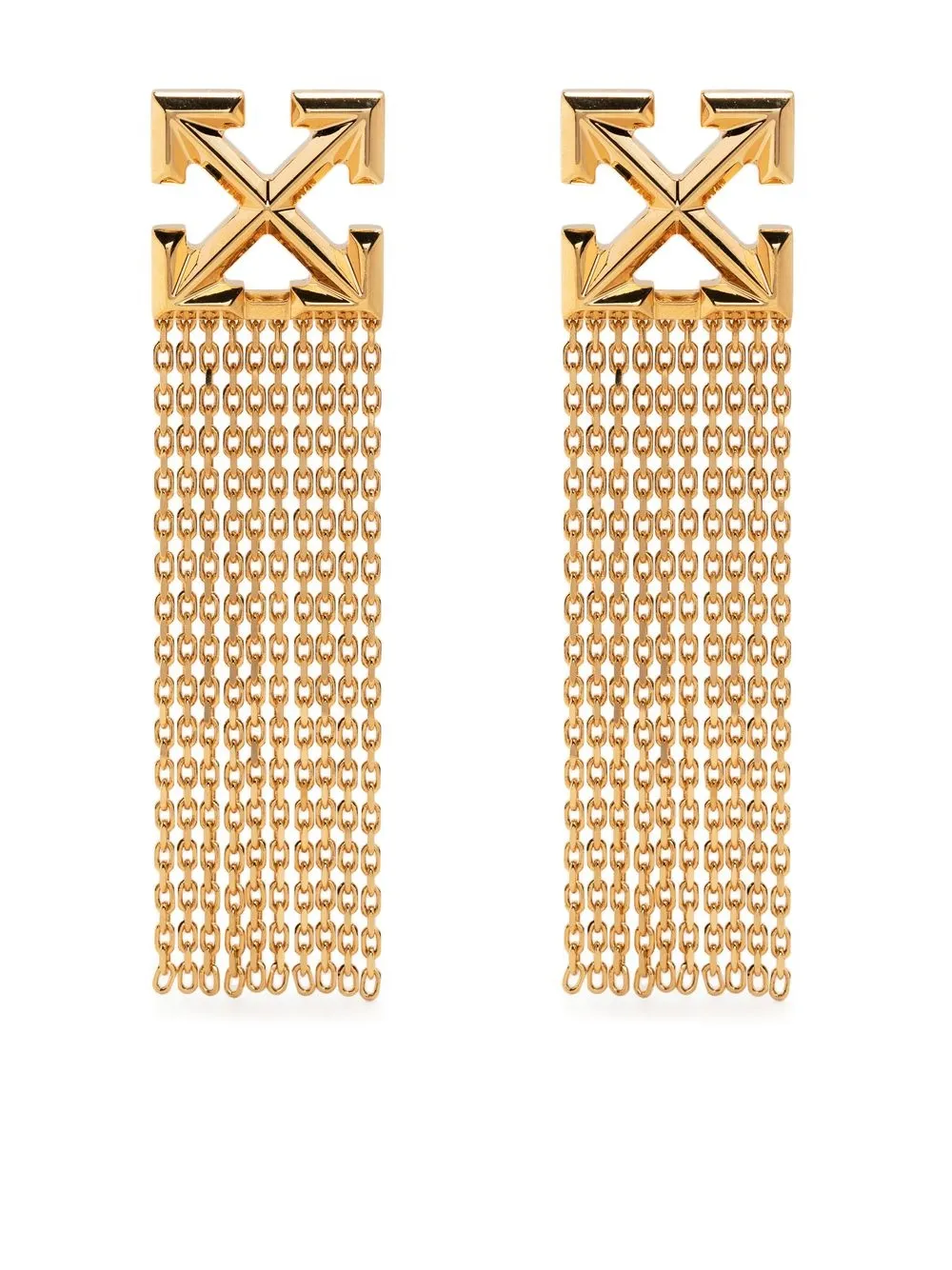 

Off-White chain-drop Arrows earrings - Gold